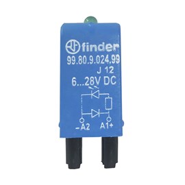 Módulo de Sinalização e Proteção LED | 99.80.9.024.99 | Finder