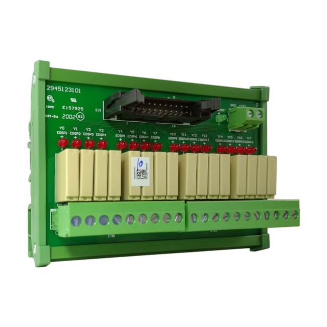 Módulo de Terminais Externos | 16 saídas de relé MIL | UB-10-OR16A | Delta Módulo de Terminais Externos | 16 saídas de relé MIL | UB-10-OR16A | Delta