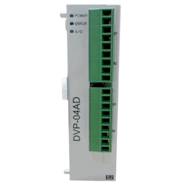 Módulo Slim Delta DVP04AD-S2 com 4 Entradas Analógicas Módulo Slim Delta DVP04AD-S2 com 4 Entradas Analógicas