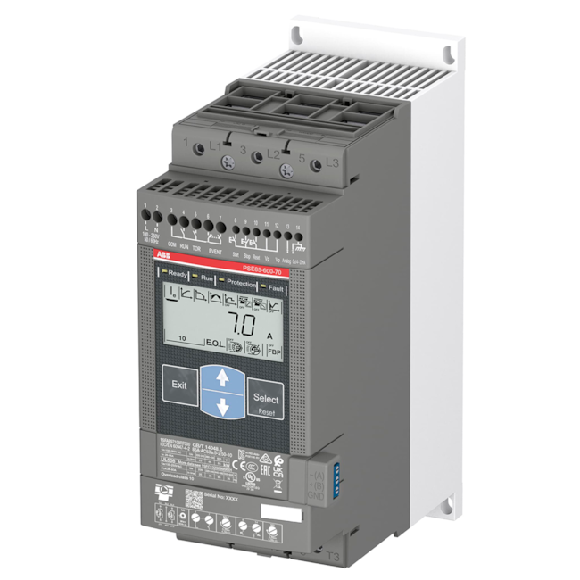 Partida SoftStarter ABB PSE85-600-70 85A 55kW(500V) Partida SoftStarter ABB PSE85-600-70 85A 55kW(500V)