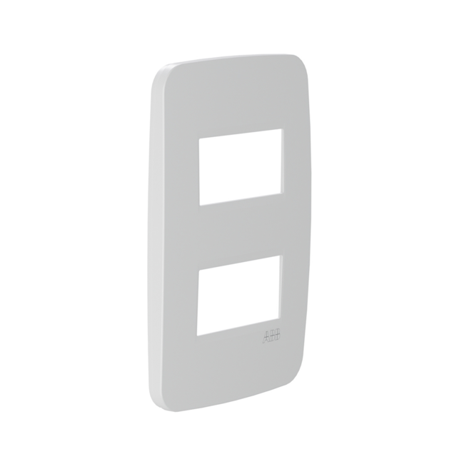 Placa 4x2 ABB N0371.21 BL 1+1 Módulos Horizontal Branca Placa 4x2 ABB N0371.21 BL 1+1 Módulos Horizontal Branca