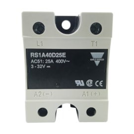 Relé de Estado Sólido | Monofásico 400Vca 4-32Vdc 25A | RS1A40D25E | Carlo Gavazzi