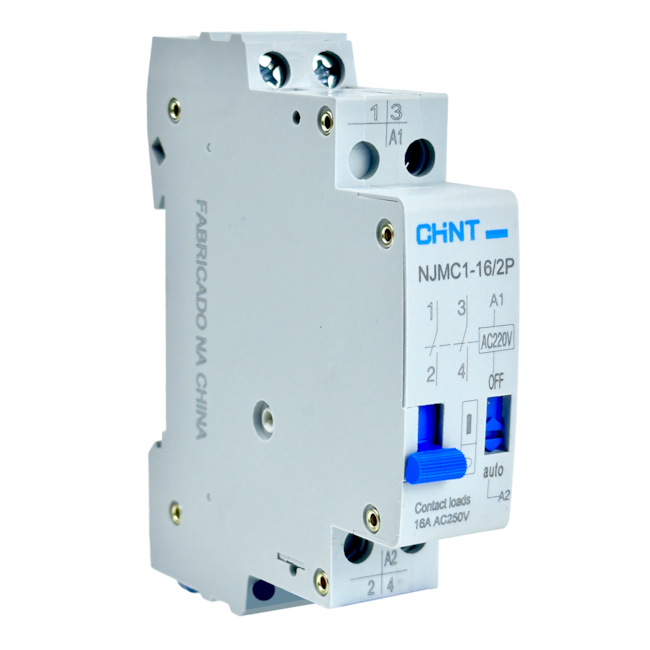 Relé de Impulso Chint NJMC1-16/2P AC220V Relé de Impulso Chint NJMC1-16/2P AC220V