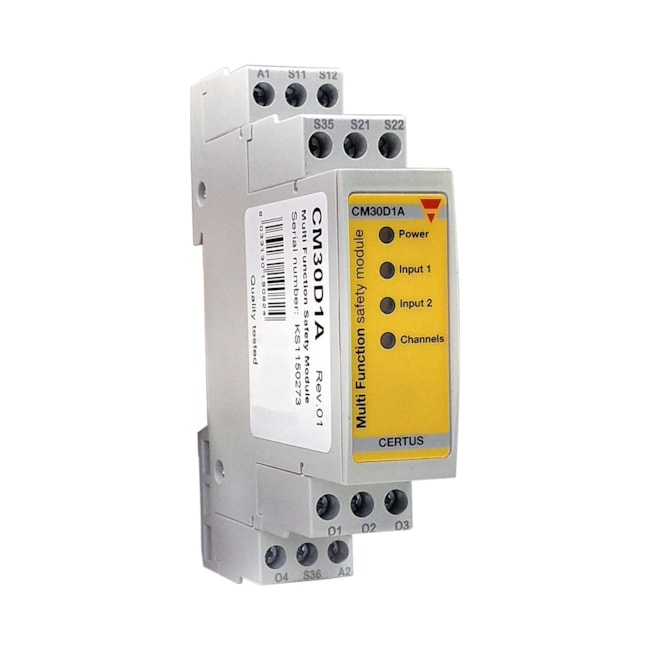 Relé de Segurança 1NC 24VDC Carlo Gavazzi CM30D1A Relé de Segurança 1NC 24VDC Carlo Gavazzi CM30D1A