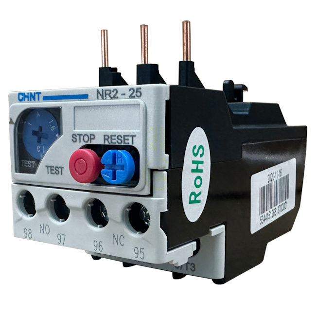 Relé de Sobrecarga Térmico Chint NR2-25 1-1,6A 1NA + 1NF Relé de Sobrecarga Térmico Chint NR2-25 1-1,6A 1NA + 1NF