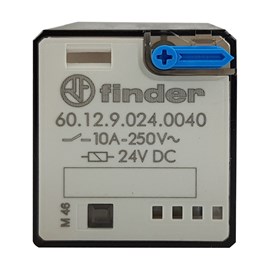 Relé Industrial 10A 24V Finder 60.12.9.024.0040