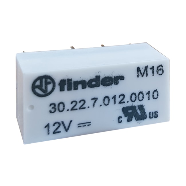 Relé Subminiatura | 2 Reversíveis 2A 12V | 30.22.7.012.0010 | Finder Relé Subminiatura | 2 Reversíveis 2A 12V | 30.22.7.012.0010 | Finder