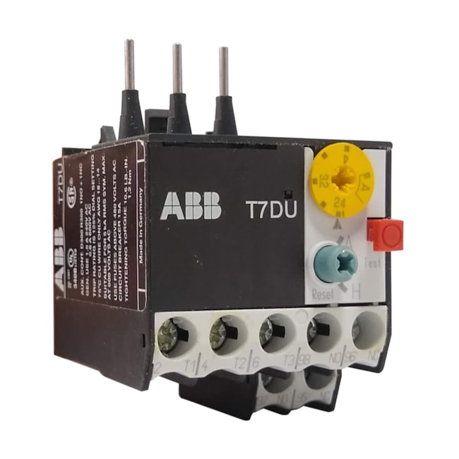 Relé Térmico de Sobrecarga ABB 2,4...4,0A T7DU4.0 Relé Térmico de Sobrecarga ABB 2,4...4,0A T7DU4.0