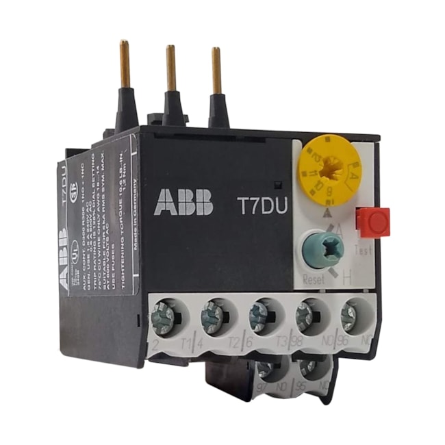 Relé Térmico de Sobrecarga ABB 9,0...12,0A T7DU12.0 Relé Térmico de Sobrecarga ABB 9,0...12,0A T7DU12.0