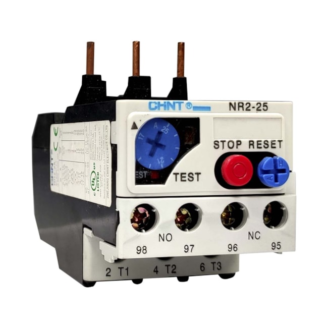 Relé Térmico de Sobrecarga Chint 17...25A NR2-25 Relé Térmico de Sobrecarga Chint 17...25A NR2-25