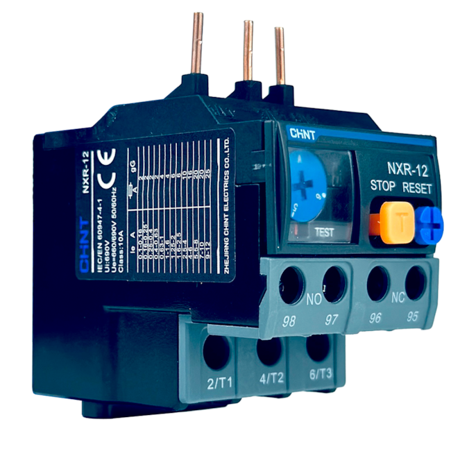Relé Térmico de Sobrecarga Chint NXR-12 4A-6A Relé Térmico de Sobrecarga Chint NXR-12 4A-6A