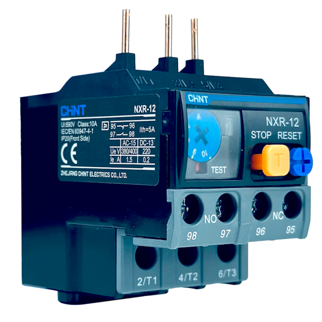 Relé Térmico de Sobrecarga Chint NXR-12 7A-10A Relé Térmico de Sobrecarga Chint NXR-12 7A-10A