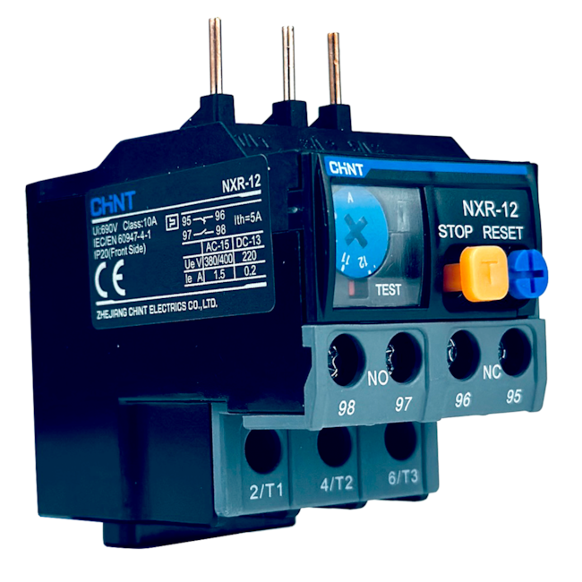Relé Térmico de Sobrecarga Chint NXR-12 9A-12A Relé Térmico de Sobrecarga Chint NXR-12 9A-12A