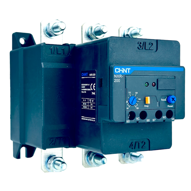 Relé Térmico de Sobrecarga Chint NXR-200 80A-160A Relé Térmico de Sobrecarga Chint NXR-200 80A-160A