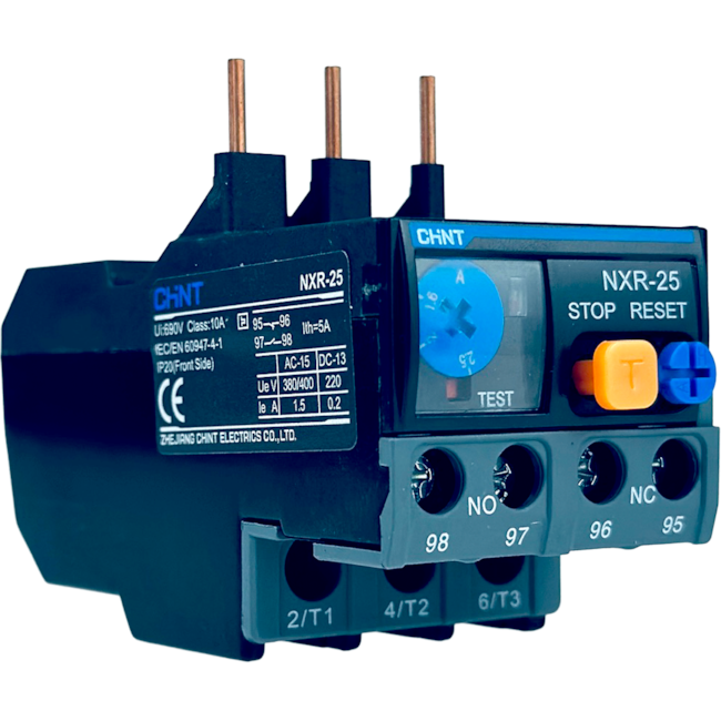 Relé Térmico de Sobrecarga Chint NXR-25 1.6A-2.5A Relé Térmico de Sobrecarga Chint NXR-25 1.6A-2.5A
