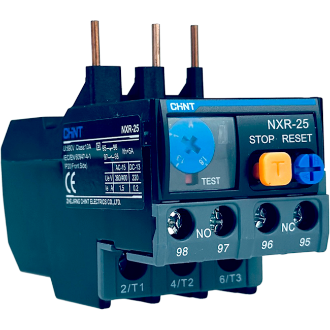 Relé Térmico de Sobrecarga Chint NXR-25 1A-1.6A Relé Térmico de Sobrecarga Chint NXR-25 1A-1.6A