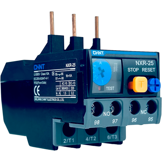 Relé Térmico de Sobrecarga Chint NXR-25 2.5A-4A Relé Térmico de Sobrecarga Chint NXR-25 2.5A-4A