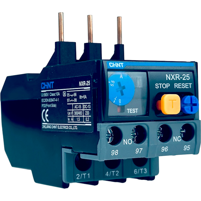 Relé Térmico de Sobrecarga Chint NXR-25 5.5A-8A Relé Térmico de Sobrecarga Chint NXR-25 5.5A-8A