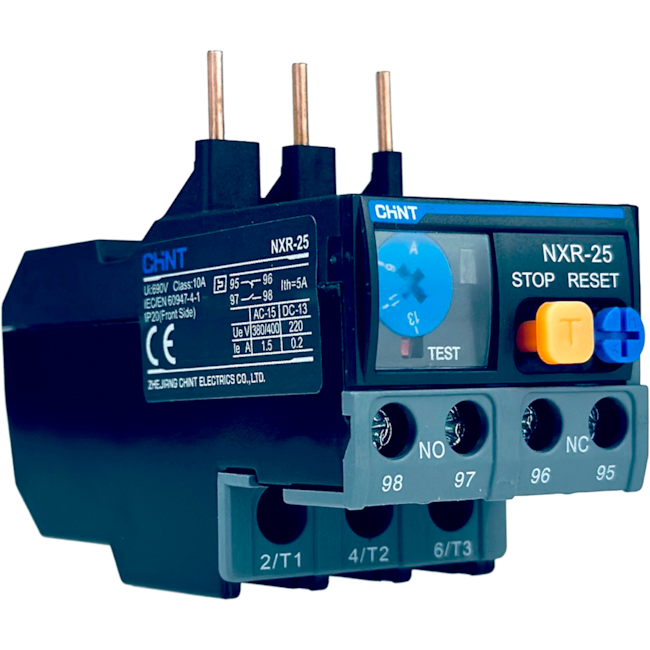 Relé Térmico de Sobrecarga Chint NXR-25 9A-13A Relé Térmico de Sobrecarga Chint NXR-25 9A-13A
