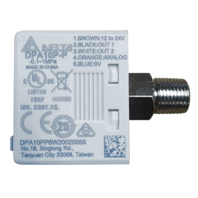 Sensor de Pressão Delta DPA10P-P -100~1000kPa PNP Sensor de Pressão Delta DPA10P-P -100~1000kPa PNP