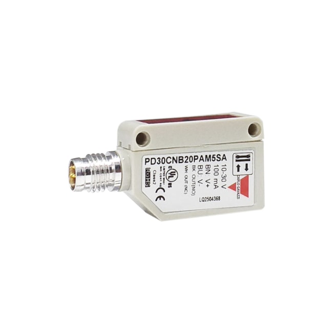Sensor Fotoelétrico | 20mm PNP | PD30CNB20PAM5SA | Carlo Gavazzi Sensor Fotoelétrico | 20mm PNP | PD30CNB20PAM5SA | Carlo Gavazzi