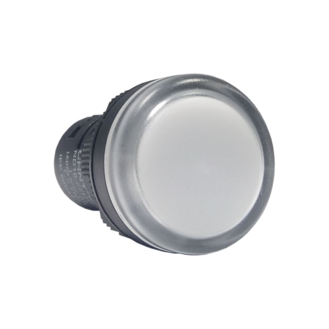 Sinaleiro Iluminado Chint ND16-22DS/2 Branco LED 24V AC/DC Sinaleiro Iluminado Chint ND16-22DS/2 Branco LED 24V AC/DC