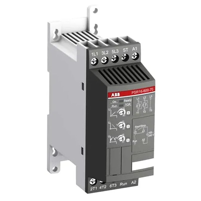 Soft Starter ABB PSR16 16A 7,5kW 400V 208-600V 100-240VCA Soft Starter ABB PSR16 16A 7,5kW 400V 208-600V 100-240VCA