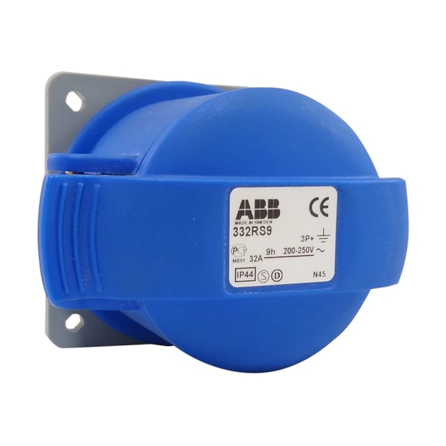 Tomada de Embutir | Azul 3P+E 32A | 332RS9 | ABB Tomada de Embutir | Azul 3P+E 32A | 332RS9 | ABB