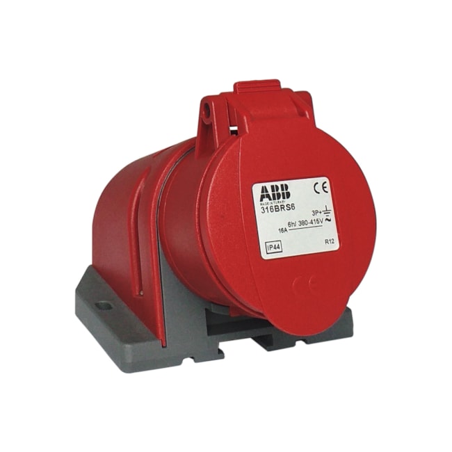 Tomada Trifásica | 3P+E 16A | 316BRS6 | ABB Tomada Trifásica | 3P+E 16A | 316BRS6 | ABB