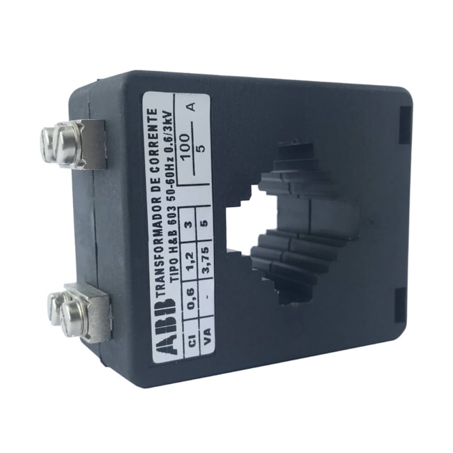 Transformador de Corrente ABB 100A/5A HB 603 Transformador de Corrente ABB 100A/5A HB 603